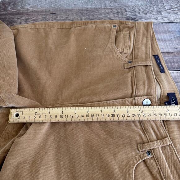 NYDJ Marilyn Straight Corduroy Pants Size 12 Tan Light Brown - Picture 7 of 11